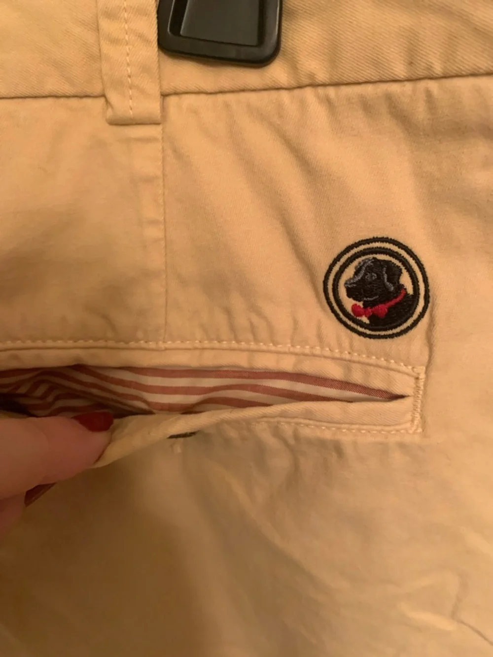 Southern Proper Men's Light Tan Flat-Front Cotton Shorts